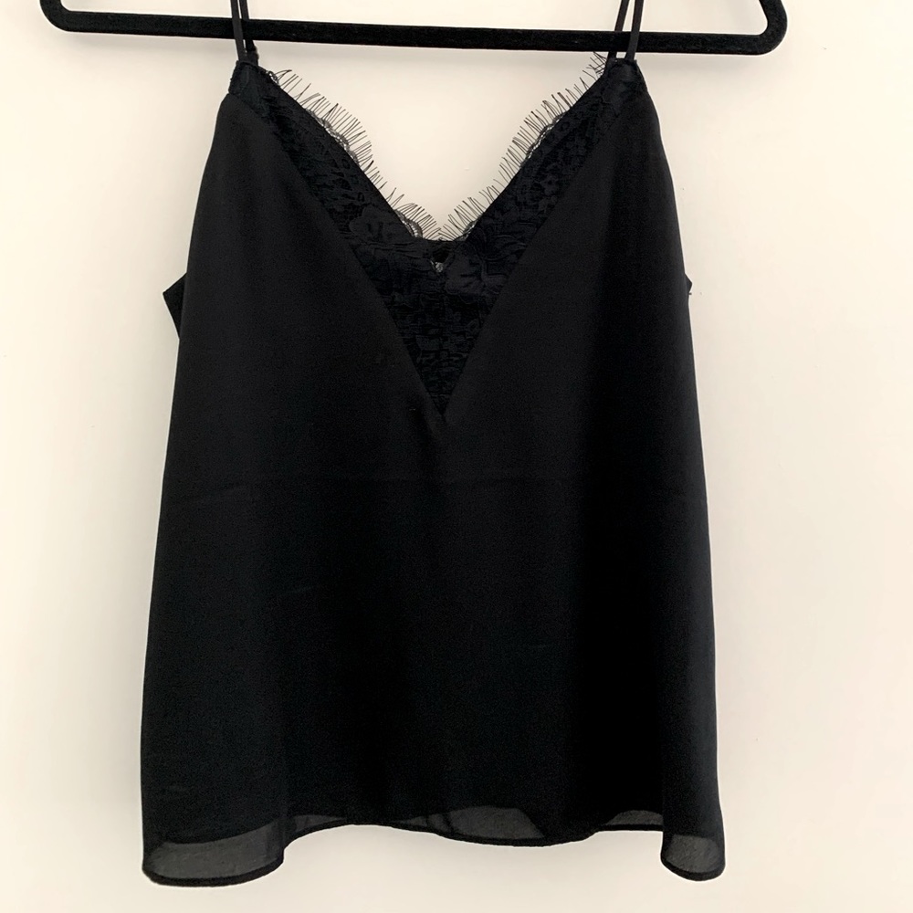 Black lace camisole